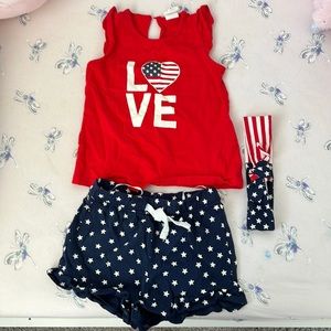 Baby set Fourth of July